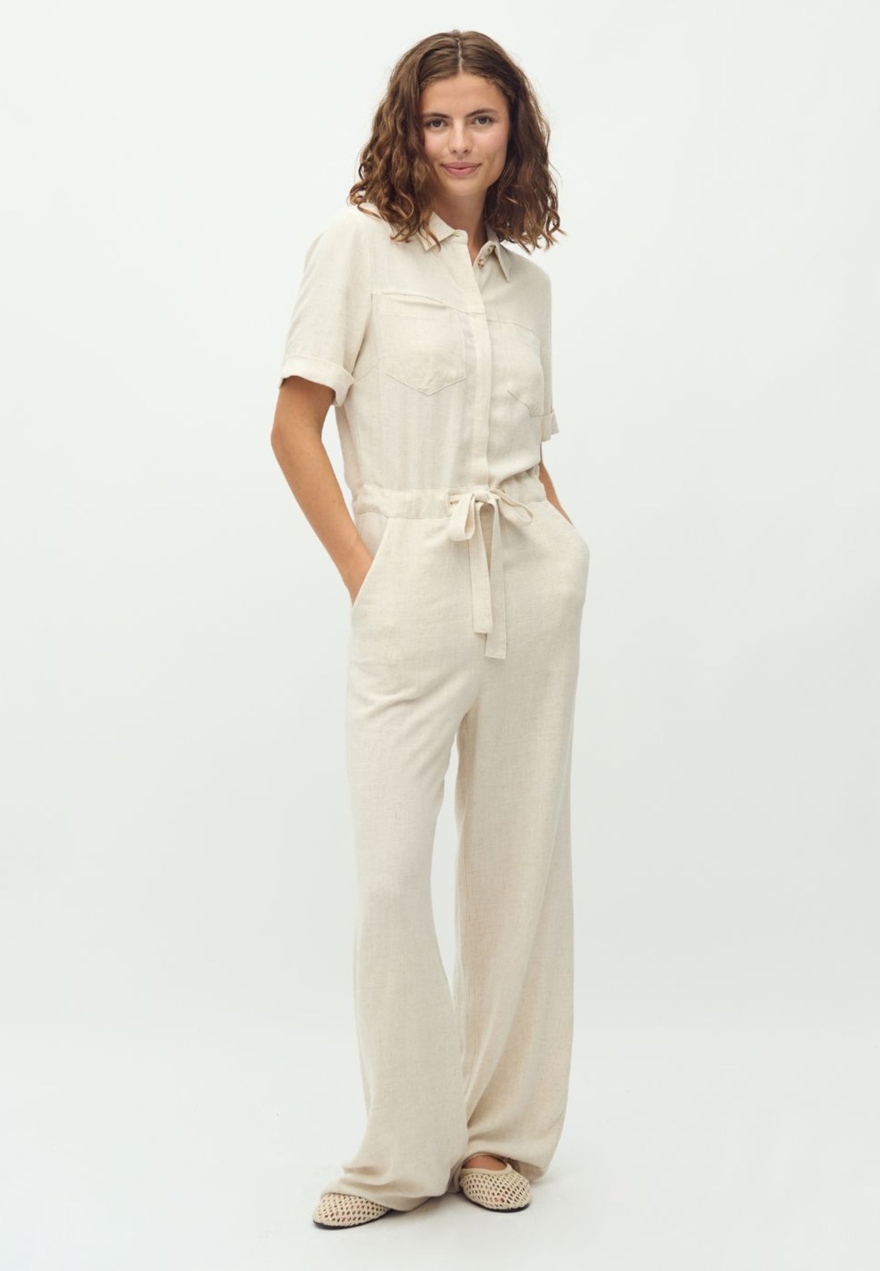 Carellia-M Jumpsuit - Natural Beige