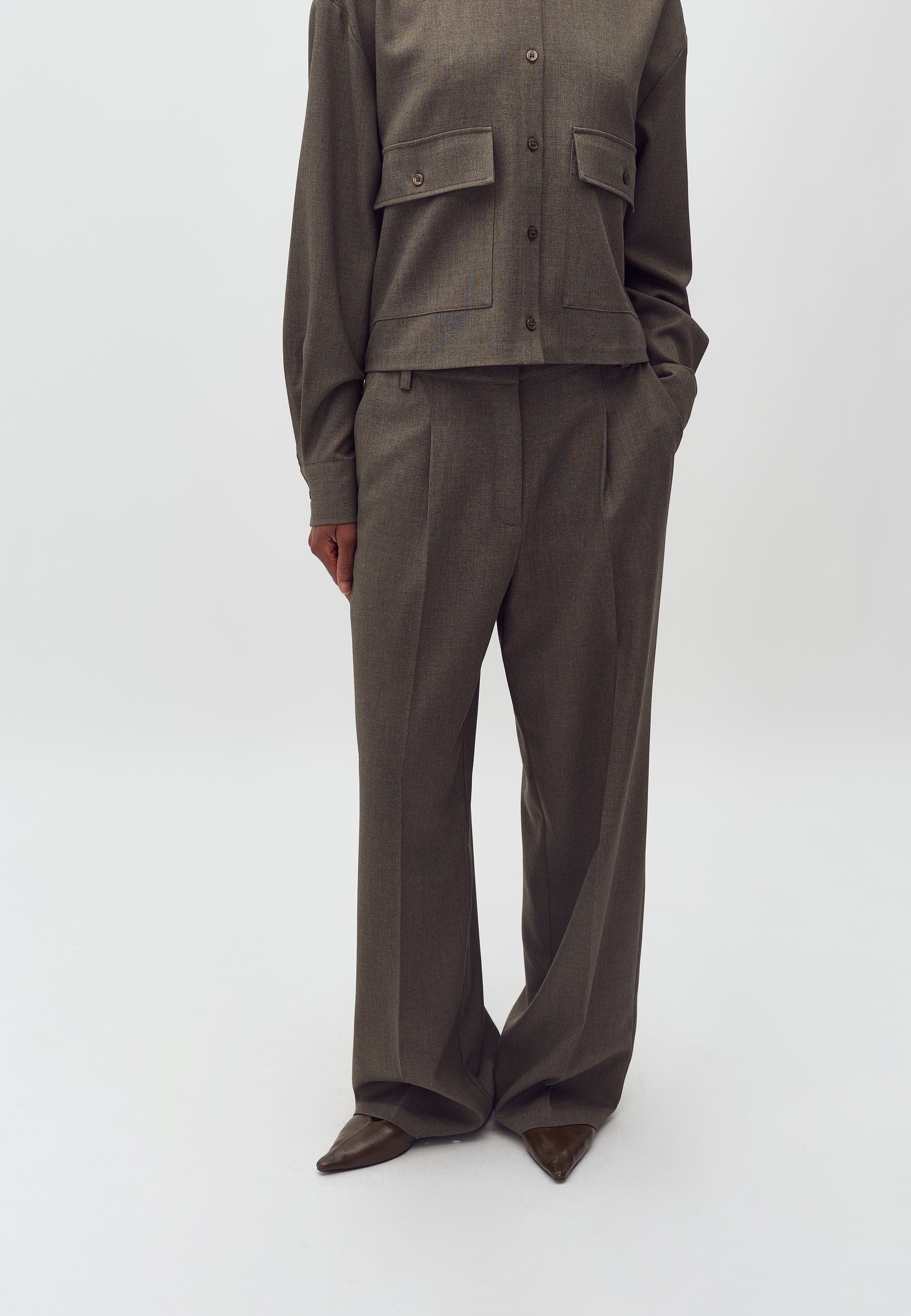 Cristiana Long-M_Deep Green Melange_Model_0
