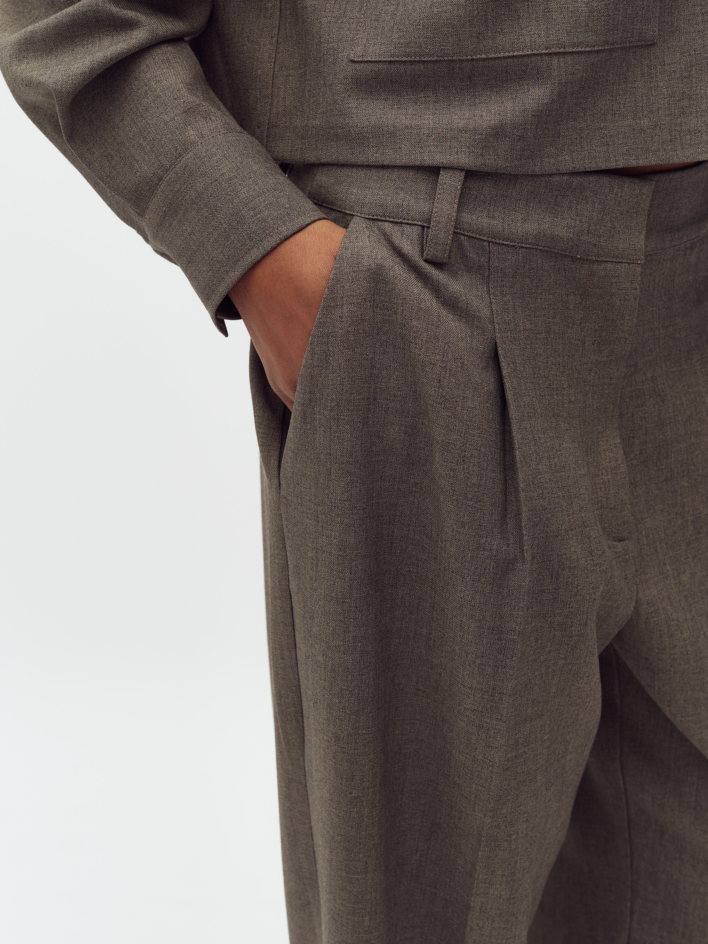 Cristiana Long-M_Deep Green Melange_Model_2