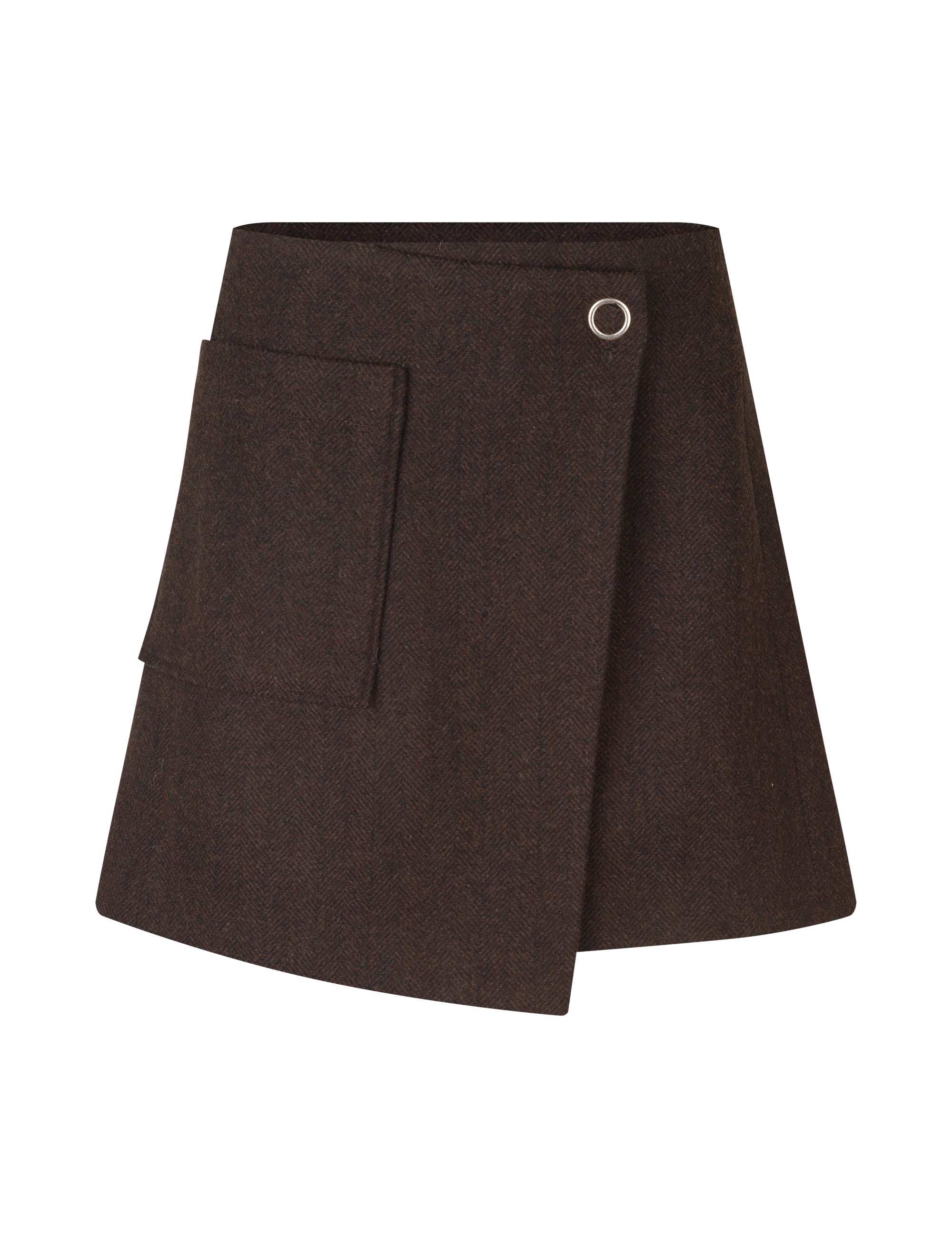 Keya-M Skirt - Brown Black Twill – mbyM