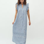 Gemala X-Long-M_Blue White Stripe_Model_0