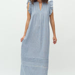 Gemala X-Long-M_Blue White Stripe_Model_0