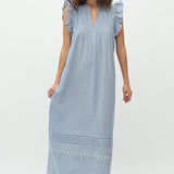 Gemala X-Long-M_Blue White Stripe_Model_0