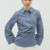 Loutro-M_Navy Blue Check_Model_0