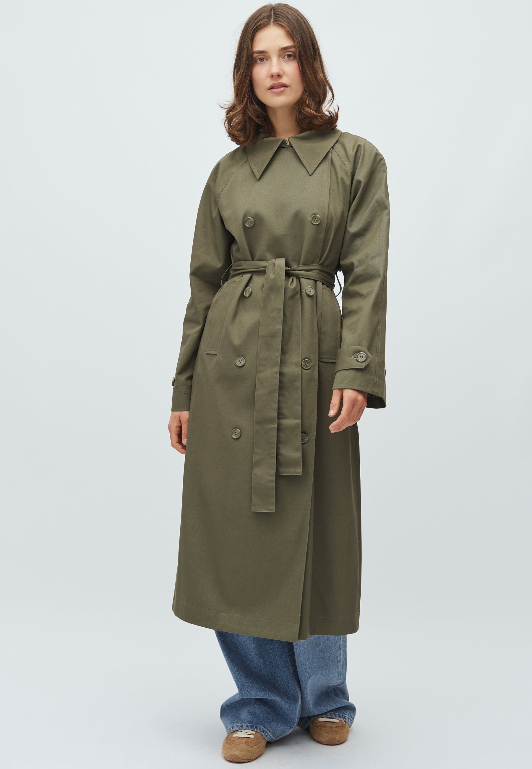 Odonna B-M Coat - Dusty Olive