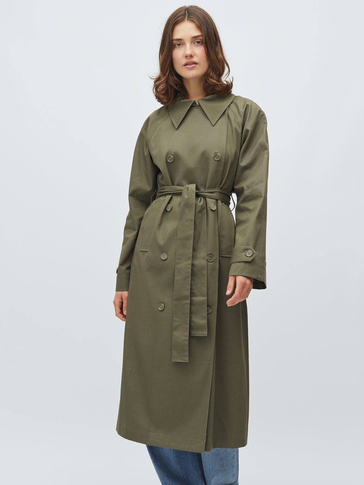 Odonna B-M Coat - Dusty Olive
