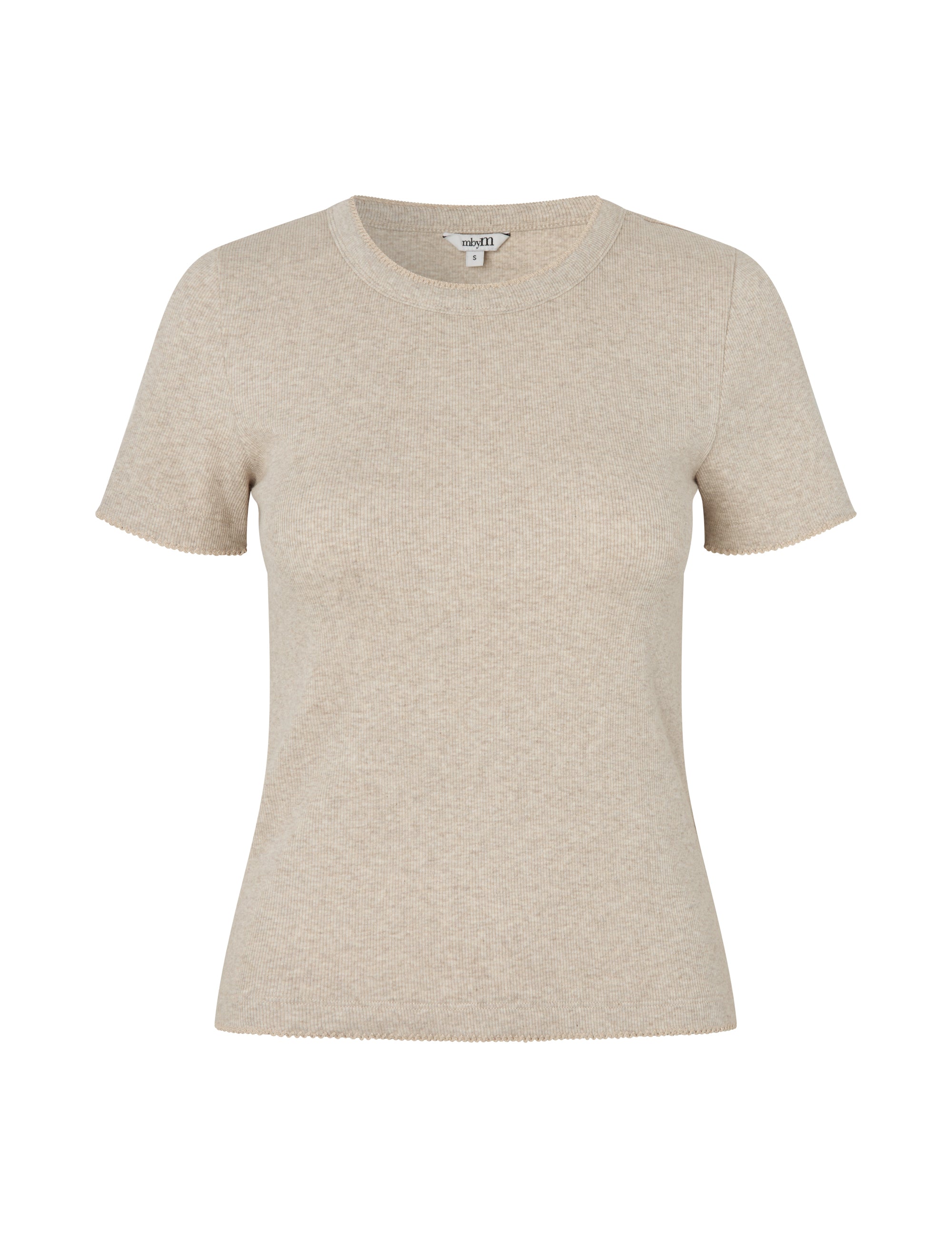 Otis Crochet-M T-shirt - Pelican Melange