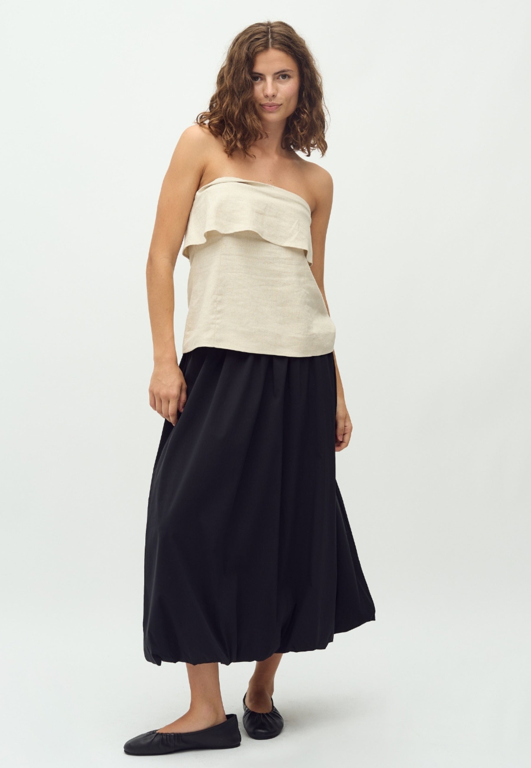 ANDWANG Kirakira volume ballon skirt 黒 M Baloona-M Skirt - Black