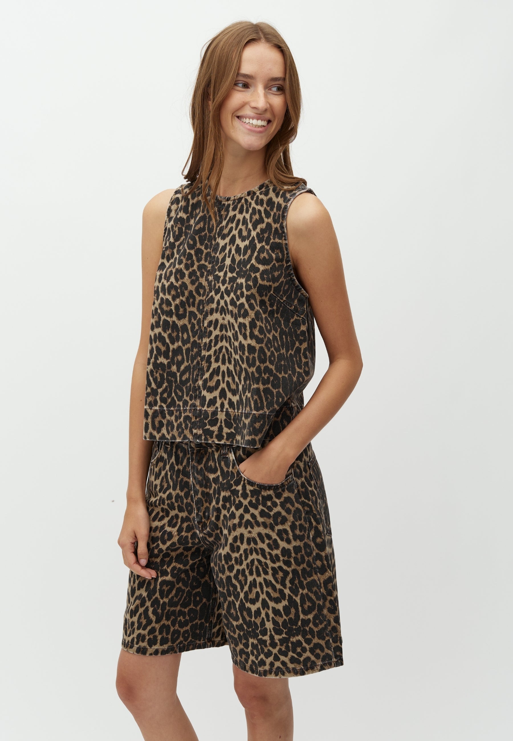 Talina-M Shorts - Leopard Mist