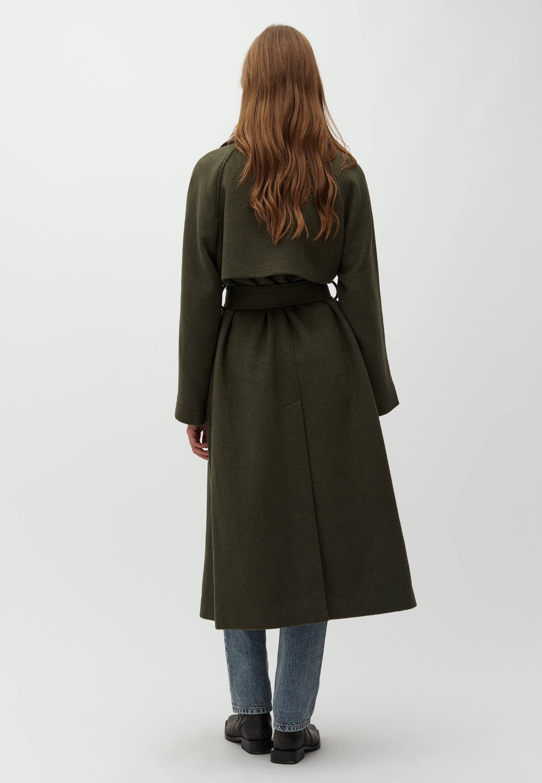 Odonna-M Coat - Dusty Olive Melange