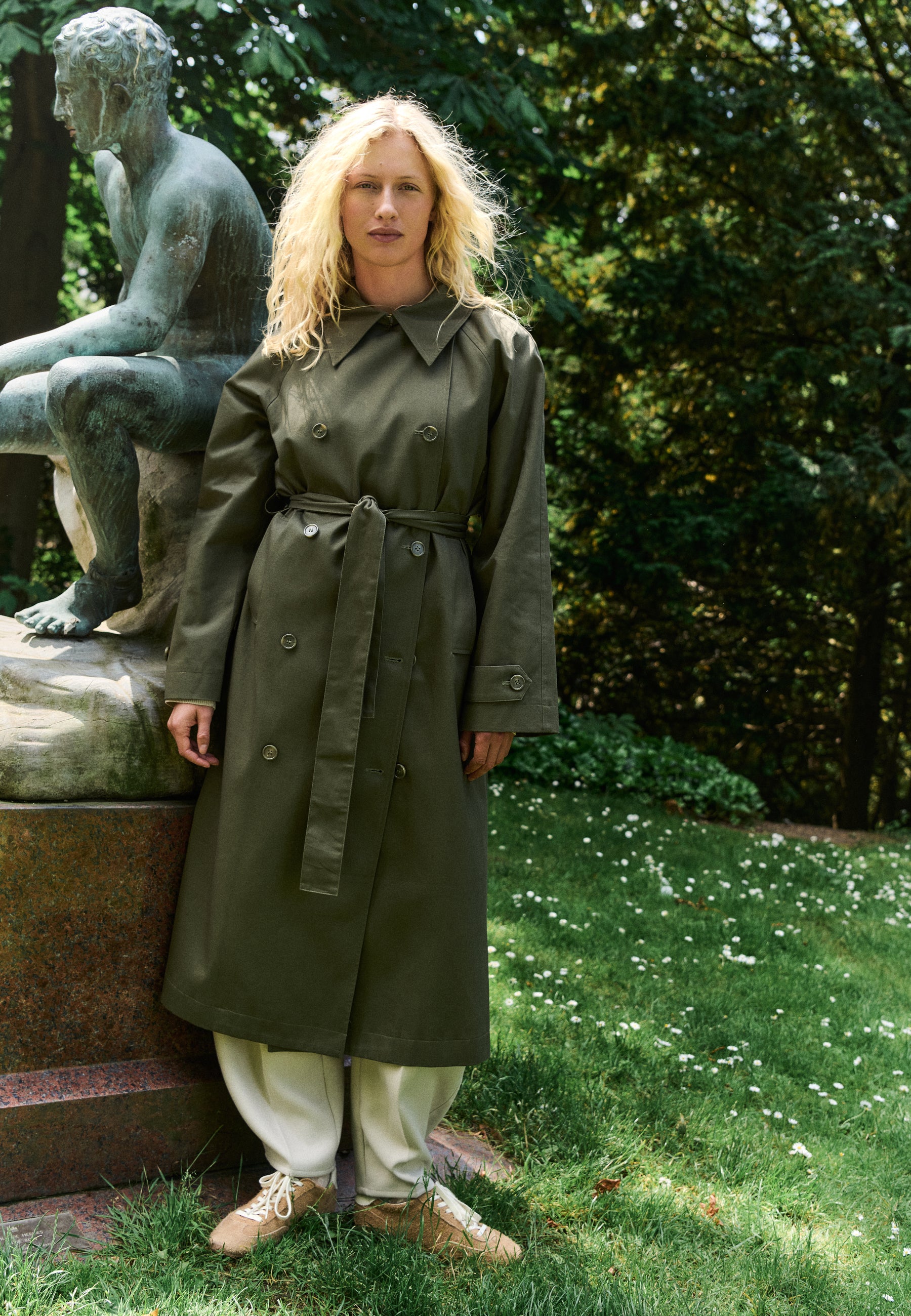 Odonna B-M Coat - Dusty Olive