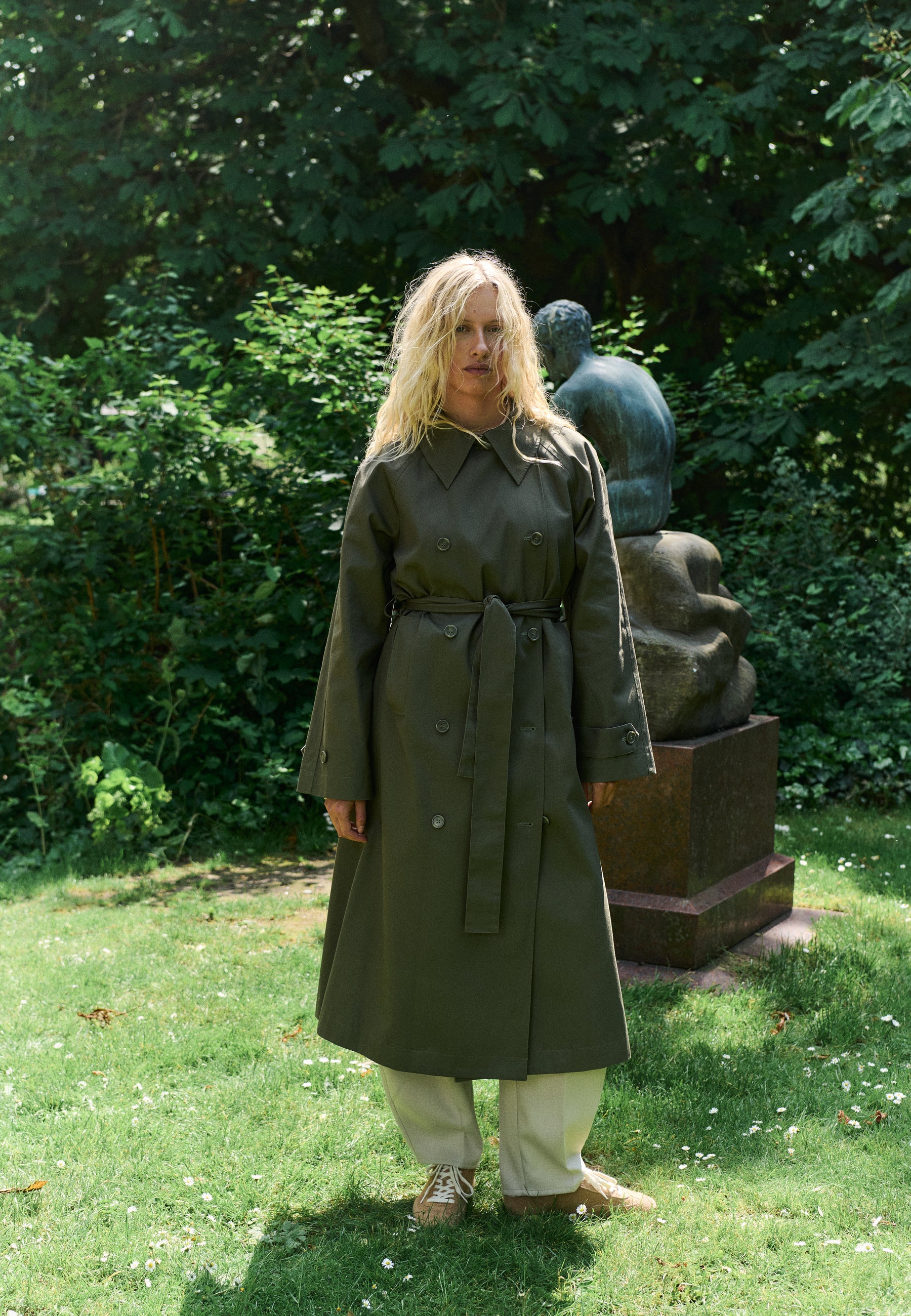 Odonna B-M Coat - Dusty Olive