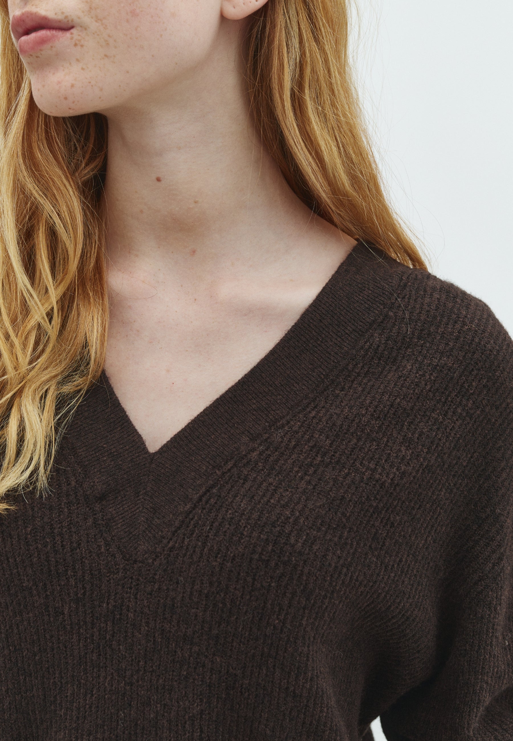 Asato V-M Knit Sweater - Java Melange