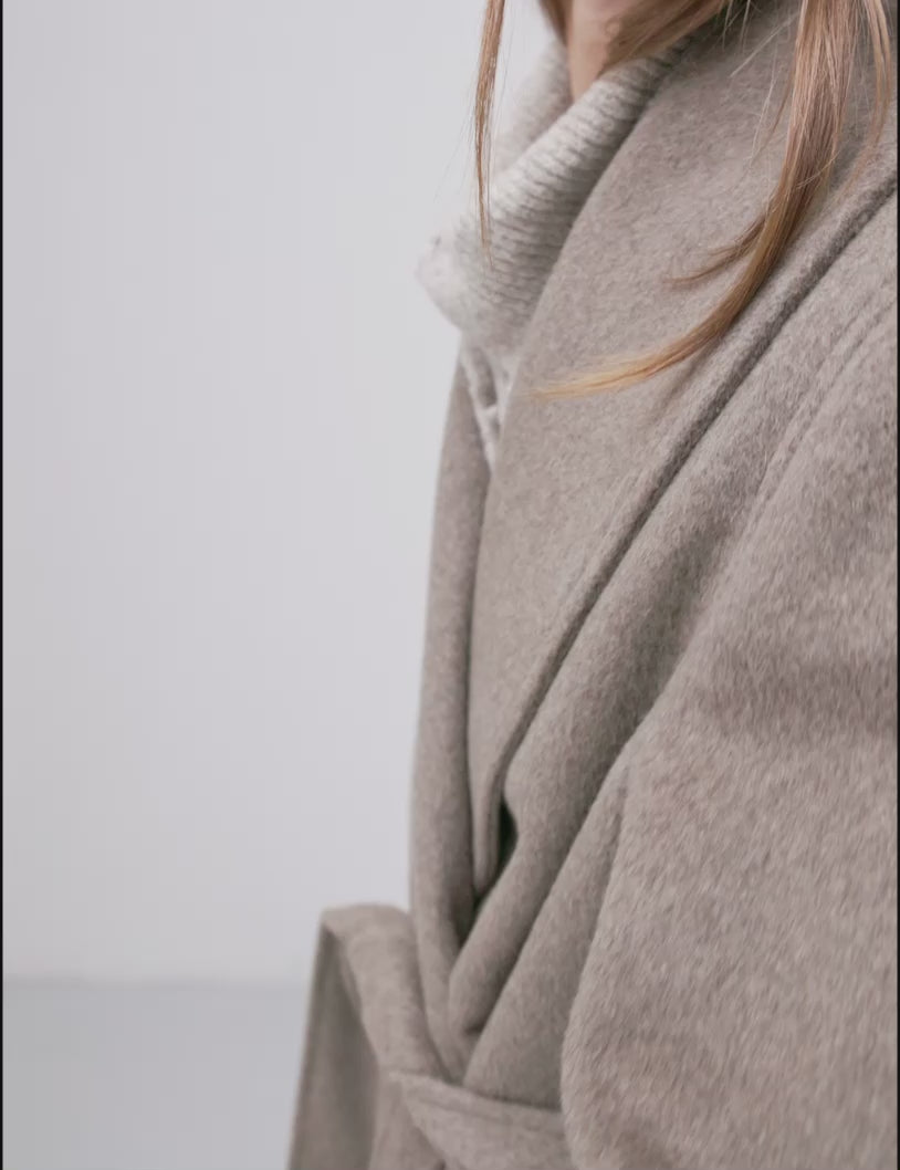 Umia-M Coat - Greige Melange