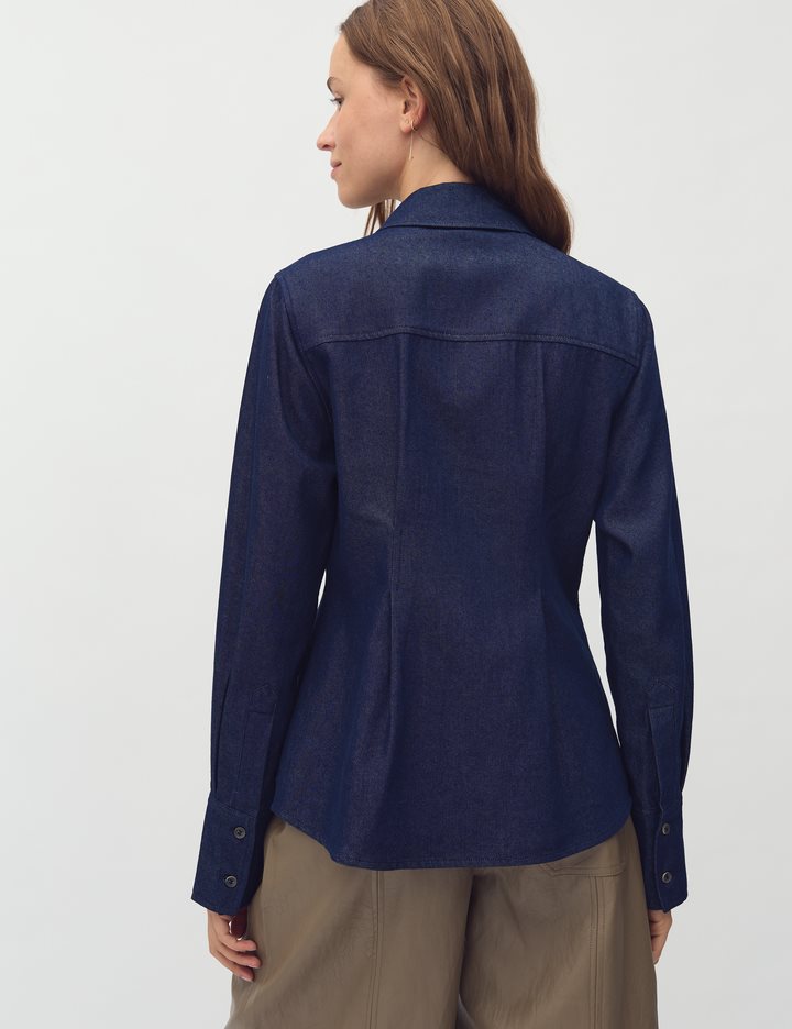 Bican-M Magnolia Overhemdblouse - Denim