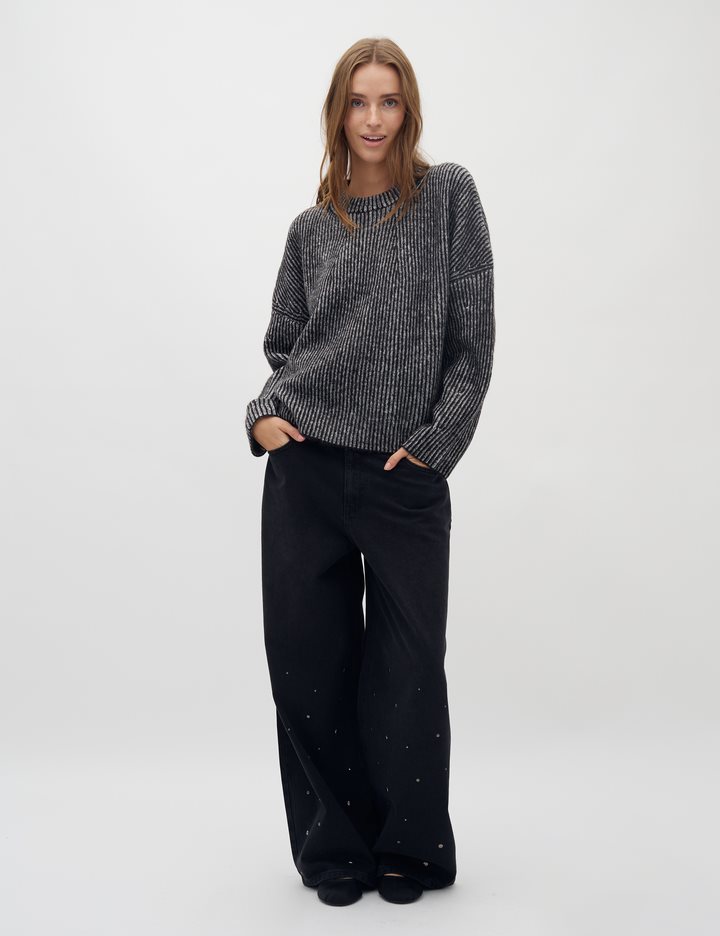 Gillian Contrast-M Strik - Sort
